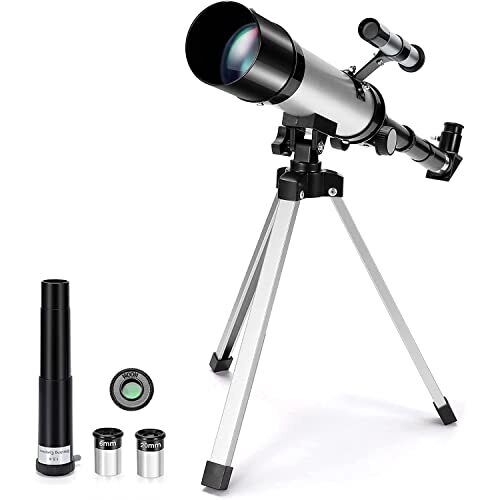  Telescope for Kids, Astronomy Kids Telescope 360/50mm Spotting Silver-finder