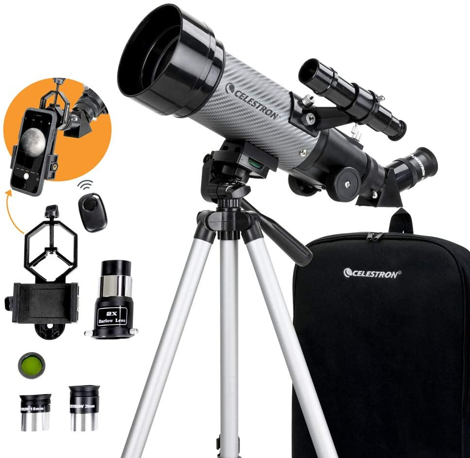 - 70Mm Travel Scope DX - Portable Refractor Telescope - Fully-Coated Glass Optic